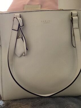 NWT Radley white leather tote